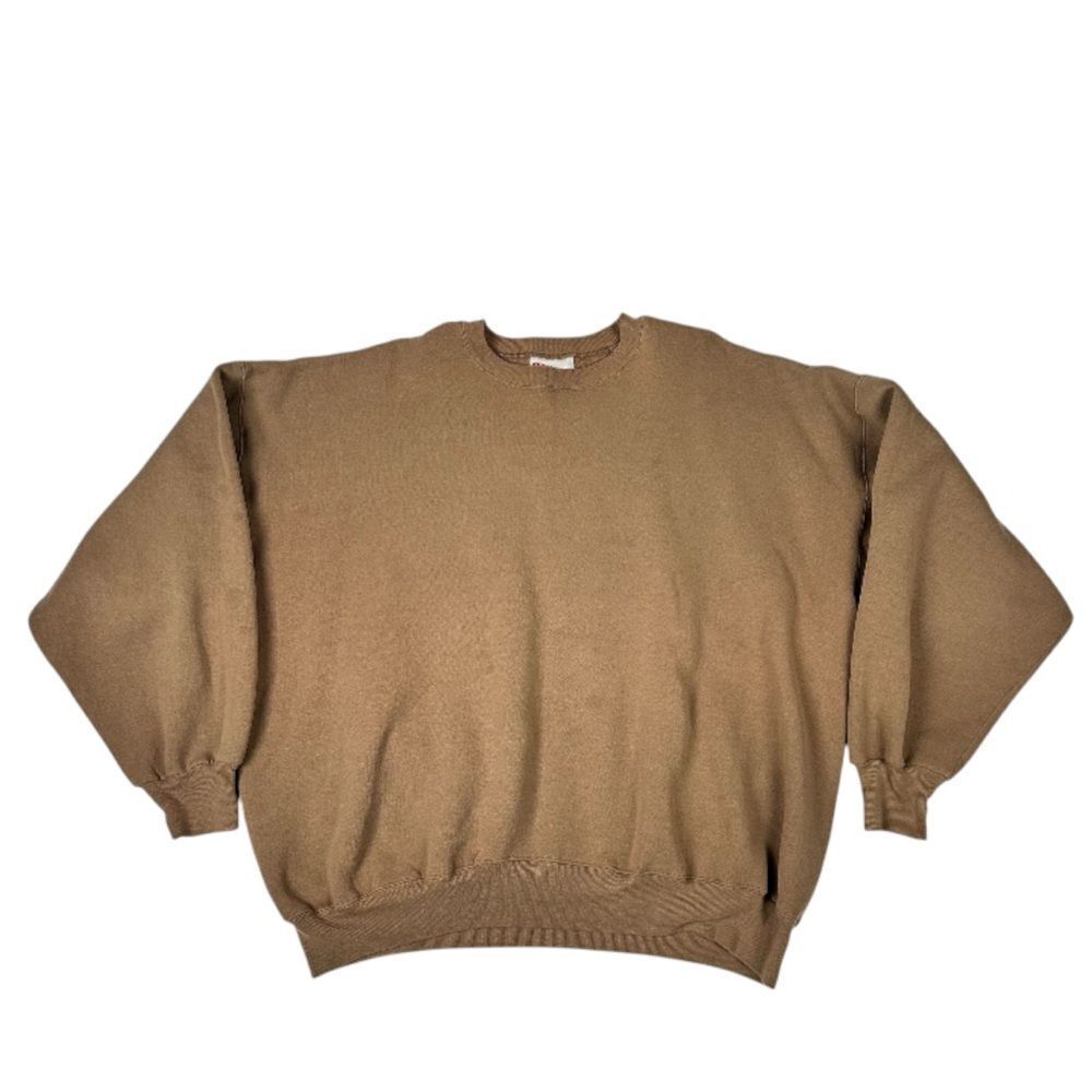 Vintage Hanes Premium Weight Sweatshirt Heavyweight 90s Blank Men’s XXL Brown